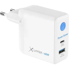 Xlayer 65W USB-A, USB-C Ladegerät, weiß