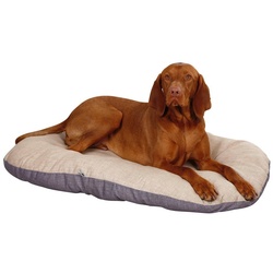 Kerbl Tierkissen Kerbl Hunde Liegekissen Loneta LxBxH 72/52/8 cm, Hundebett Beige/Grau