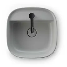 Duravit Zencha Aufsatzbecken 420 mm, ein Hahnloch, 2374426771, Farbe: grau seidenmatt