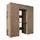 roomartstore.de Duo-I Hochschrank 187 cm Beige Holz