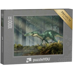 puzzleYOU Puzzle Puzzle 1000 Teile XXL „Suchomimus, ein Dinosaurier der Kreidezeit“, 1000 Puzzleteile, puzzleYOU-Kollektionen Dinosaurier, Tiere aus Fantasy & Urzeit