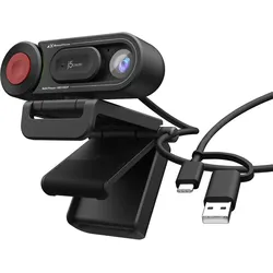 j5create - Webcam - Full HD, USB 2.0 / USB-C Anschluss / Auto- & manueller Fokusschalter