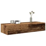 vidaXL Wandregal mit Schubladen 100 x 36 x 19 cm Braun
