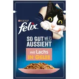 FELIX Katzenfutter Lachs in Gelee 26 x 85 g