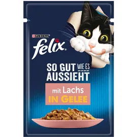 FELIX Katzenfutter Lachs in Gelee 26 x 85 g