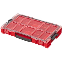 Qbrick System Pro Organizer 100 Red Ultra HD Sortimentskasten Sortierkasten Schraubenbox Sortierbox Kleinteilemagazin Werkzeugbox Für Werkstatt Sortierboxen Für Kleinteile Rot 45,2 x 29,6 x 7,9 cm