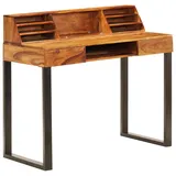 vidaXL Schreibtisch 110 x 50 x 94 cm massivholz/stahl