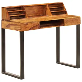 vidaXL Schreibtisch 110 x 50 x 94 cm massivholz/stahl