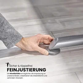 bümö Schreibtisch Asteiche / Silber