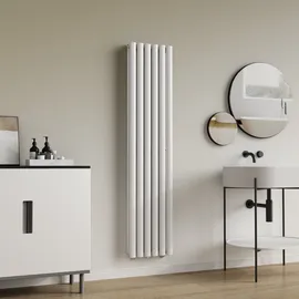 neu.haus Design Röhrenheizkörper 1600 x 360 mm 1198 W weiß Mittelventil