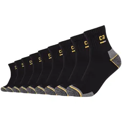 9er Pack camano Online Work Quarter Socken 9999 - black 39-42