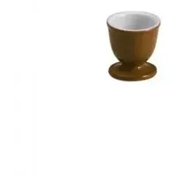 Dibbern Solid Color Eierbecher aus Fine Bone China Porzellan in der Farbe Karamell mit einem Durchmesser ca. 5cm, 2019000047