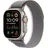 GPS + Cellular 49 mm Titangehäuse natur, Trail Loop grün/grau S/M