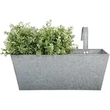 Esschert Design Balkonkasten 40 x 15 x 15 cm Grau