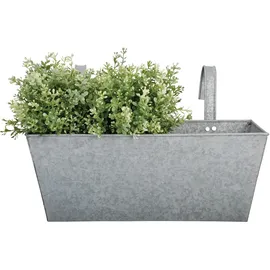 Esschert Design Balkonkasten 40 x 15 x 15 cm Grau