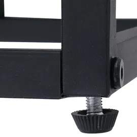 Mendler HWC-P12 Bücherschrank 180 x 80 x 31 cm Schwarz