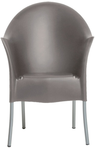 driade Store Armlehnsessel Lord Yo hellgrau, Designer Philippe Starck, 94.5x62.5x66 cm
