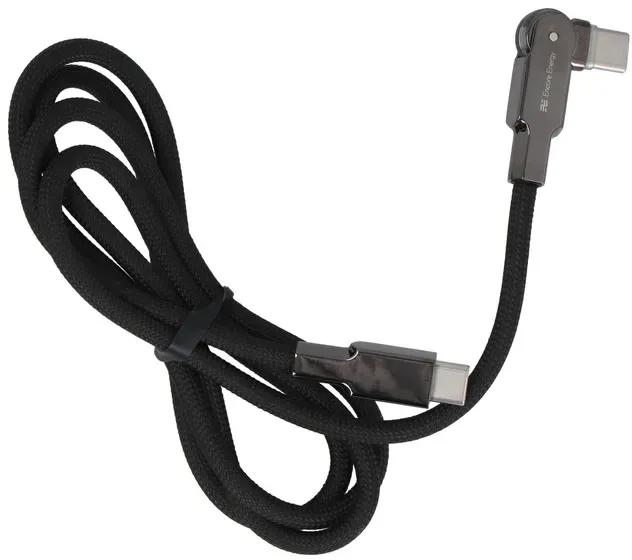 Neues Encore Energy USB-C x2 Kabel mit beweglichem Stecker QC PD 3A 60W zum Laden und Datentransfer 100 cm geflochten EE122-CC