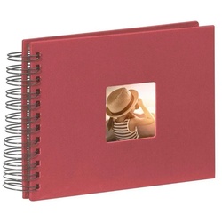 Hama Fotoalbum Fine Art, 24 x 17 cm, 50 Seiten, Photoalbum Bordeaux rot