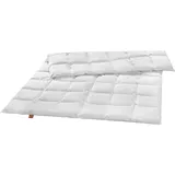 sleepling Premium Luxus Daunendecke, Ganzjahresdecke, 135x200 cm, Steppbett, allergikergeeignet - weiß