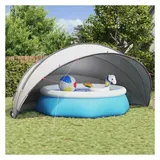 vidaXL Pool-Dome Grau/Orange 546 x 516 x 250 cm