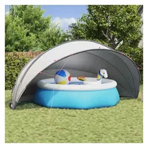 vidaXL Pool-Dome Grau/Orange 546 x 516 x 250 cm