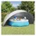 vidaXL Pool-Dome Grau/Orange 546 x 516 x 250 cm