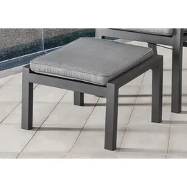 Destiny Fußhocker »GARDA« Aluminium, 60x44x38/42 cm, mit Polster