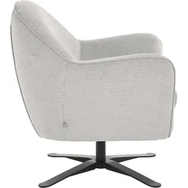 Andas Drehsessel »Stavre, Loungesessel mit Drehfunktion« in moderner Optik, mit elegantem Drehfuß silberfarben