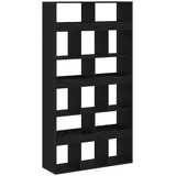 vidaXL Raumteiler 2 Stk. Schwarz Eiche 100x33x187,5 cm Holzwerkstoff
