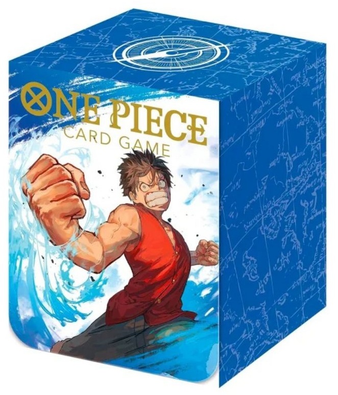 BANDAI NAMCO Sammelkarte One Piece Card Game - Deck Box - Card Case - Monkey.D.Luffy, inklusive Kartentrenner blau