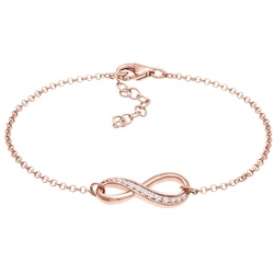 Elli Infinity Symbol Zirkonia Kristall 925 Silber Armbänder & Armreife   Damen 