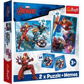 Trefl 2 in 1 Puzzles + Memo Avengers