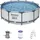 BESTWAY Steel Pro Max Frame Pool  Set 366 x 100 cm lichtgrau inkl. Filterpumpe