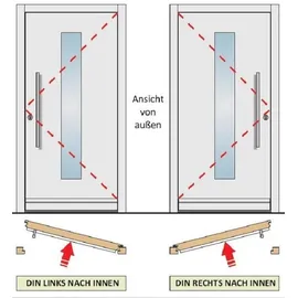 PANTO K003 links 100 x 200 cm weiß