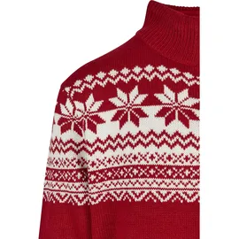 Brandit Textil Norweger Vollreißverschluss Pullover Red S