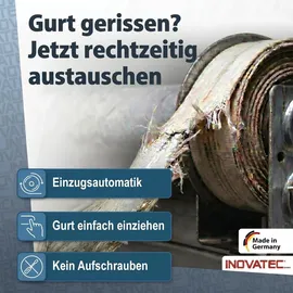 Inovatec Rollladen Aufschraubwickler Mini 5 m Gurtband Aufputz