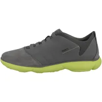 GEOX Herren U Nebula B Sneaker, Charcoal/Lime Green, 42