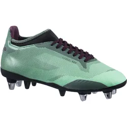 Rugbyschuhe Stollen Hybrid Reveal R500 SG Damen grün, EINHEITSFARBE, 39