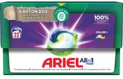 Ariel All in 1 PODS Colorwaschmittel 8001090491411 , Kartonbox für ca. 22 Waschladungen