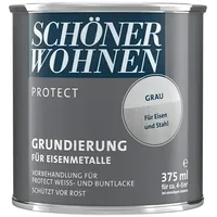 SCHÖNER WOHNEN-Farbe Protect Grundierung für Eisenmetalle 2413.0375.7106 (Grau, 375 ml)