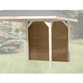 Weka Wandelement geschlossen für Gartenoase 651 Gr.2 und 651 C Gr.1 Beige