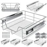 Kesser KESSER® Teleskopschublade Küchenschublade Küchenschrank Korbauszug Schrankauszug Vollauszug Schublade