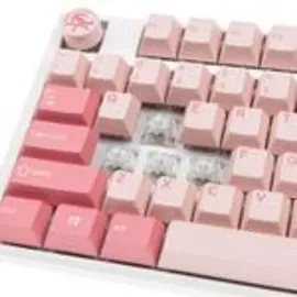 Ducky One 3 Gossamer Pink Gaming Tastatur - MX-Ergo-Clear US Englisch Pink Weiß