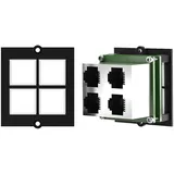 Bachmann Rahmen 4xTaster 4xRJ11