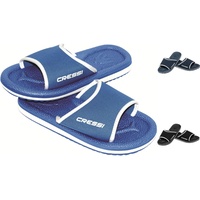 Cressi Unisex Erwachsene Lipari Slipper für Strand und Schwimmbad, Hellblau/Weiß, 45 EU