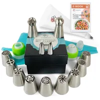 Wenburg Spritzbeutel Set - 38 teilig, Verschiedene Spritzbeutel mit