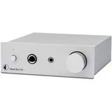 Pro-Ject Head Box S2 Mikro High End Kopfhörerverstärker (Head Box S2, Silber)