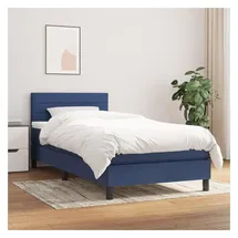 vidaXL Boxspringbett 100 x 200 cm Blau