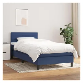vidaXL Boxspringbett 100 x 200 cm Blau